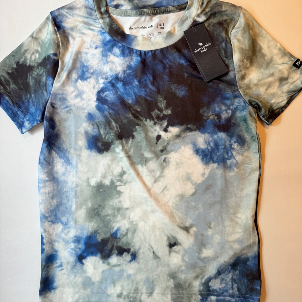 NWT Boys Tie-dye A&F tshirt, sz 5/6